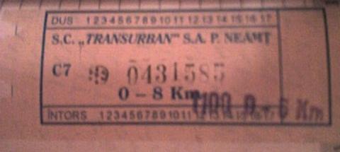 Bilet autotaxare Transurban (0-6km) - 1997.JPG